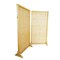 Ejoy Solid Wood Privacy Screen Room Divider With Wood Stand, 72'' x 72'' 36x72RoomDivider_CarbonWood2pc - alternate 3